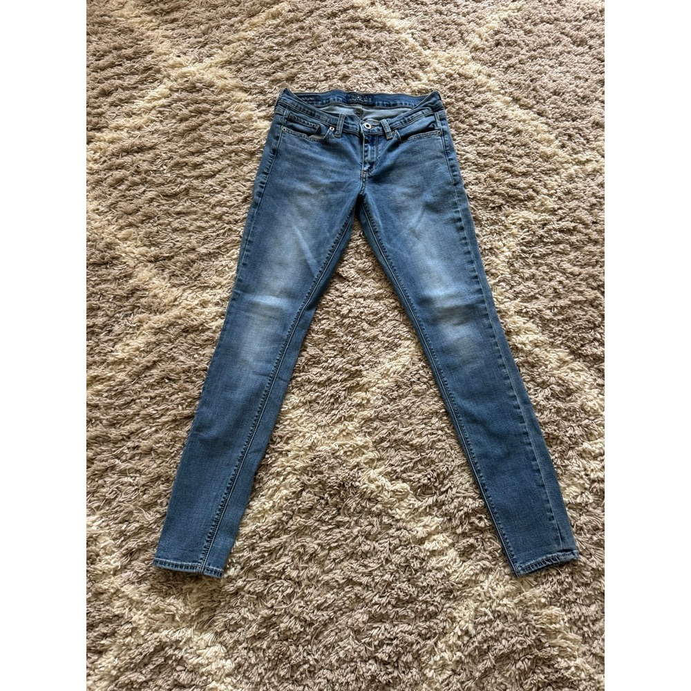 Lucky Brand Charlie Skinny Jeans Womens 6/28 Medium Wash Blue Denim Mid Rise
